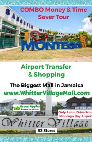 Sangster International Airport, Montego Bay DROP OFF & Whitter Village Shopping Mall COMBO TOUR